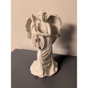 Lenox Angel Figurine Playing Cello Ivory & Gold Accents Elegant Collectible Rare